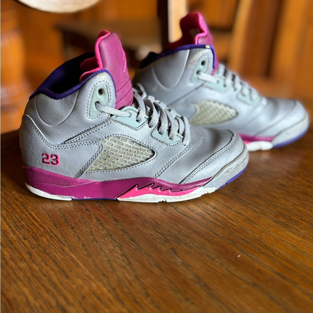 Jordan Kids Sneakers - Gray and Pink